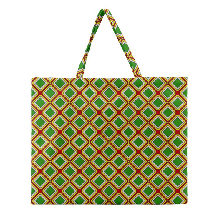 DF Irish Wish Zipper Large Tote Bag