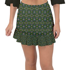 DF Chocolate Hills Fishtail Mini Chiffon Skirt