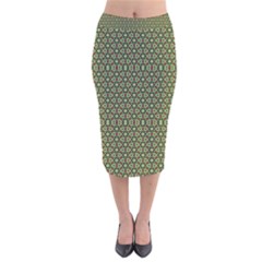 Df Lanika Velvet Midi Pencil Skirt by deformigo