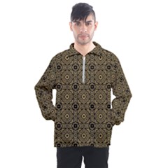 Df Tobacco Field Men s Half Zip Pullover by deformigo