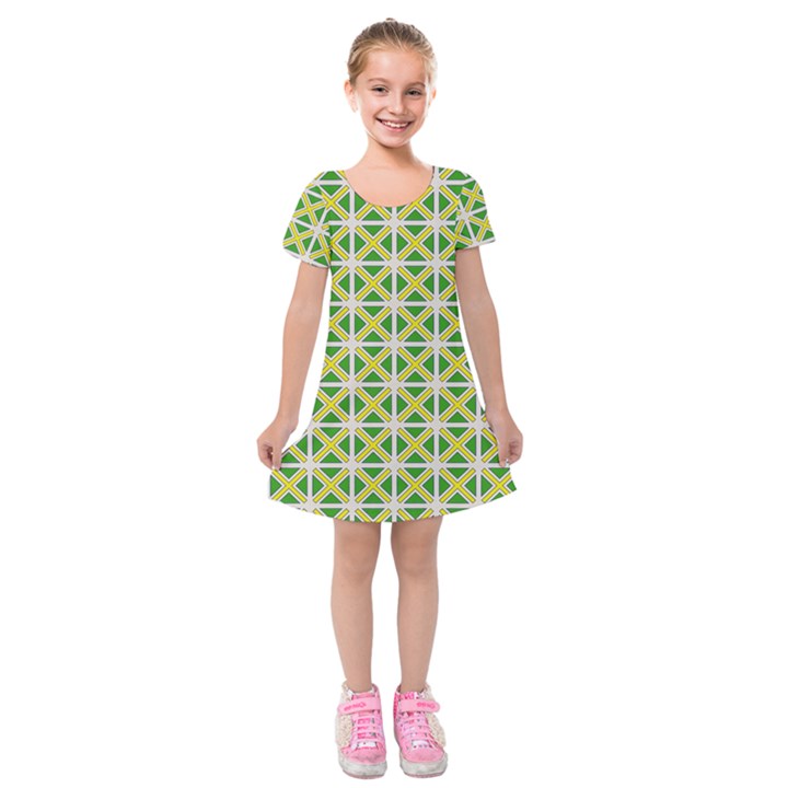 DF Matyas Kids  Short Sleeve Velvet Dress