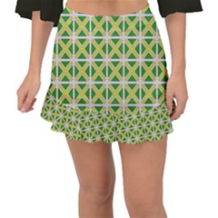 DF Matyas Fishtail Mini Chiffon Skirt
