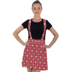 Df Rafflesia Velvet Suspender Skater Skirt by deformigo