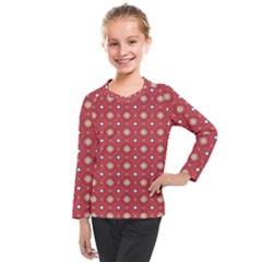 Df Rafflesia Kids  Long Mesh Tee