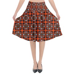 Df Mandarino Flared Midi Skirt by deformigo