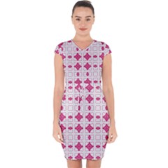 Df Hazel Conins Capsleeve Drawstring Dress  by deformigo