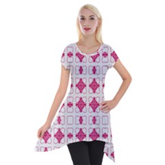 Df Hazel Conins Short Sleeve Side Drop Tunic by deformigo