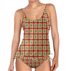 Df Hackberry Grid Tankini Set by deformigo