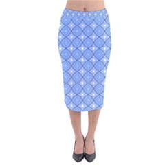 Df Alabaster Velvet Midi Pencil Skirt by deformigo