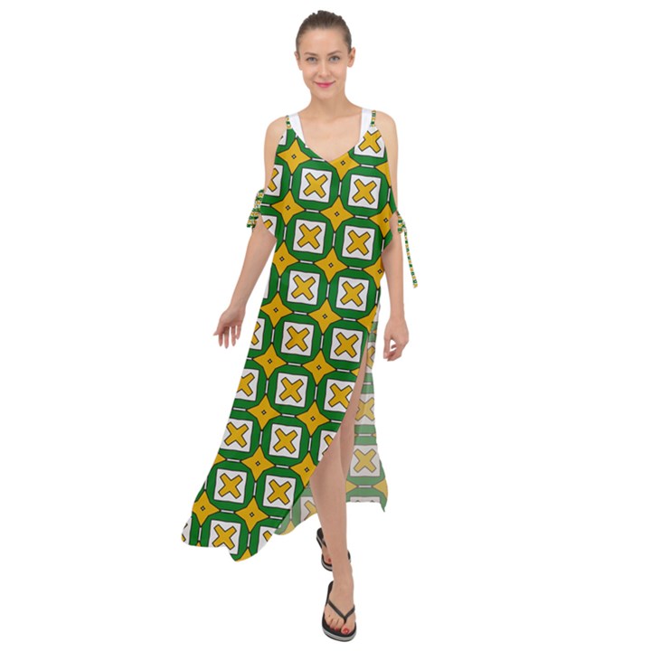 DF Russell Wolfe Maxi Chiffon Cover Up Dress