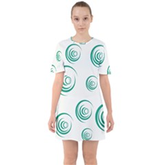 Rounder V Sixties Short Sleeve Mini Dress