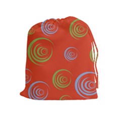 Rounder X Drawstring Pouch (xl) by anthromahe