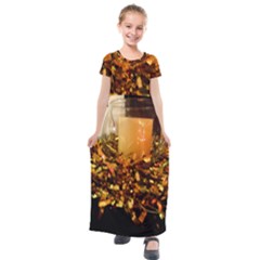 Christmas Tree  1 1 Kids  Short Sleeve Maxi Dress by bestdesignintheworld