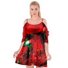 Christmas Tree  1 5 Cutout Spaghetti Strap Chiffon Dress by bestdesignintheworld