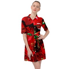 Christmas Tree  1 5 Belted Shirt Dress