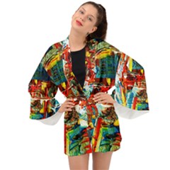 Red Aeroplane 1 Long Sleeve Kimono