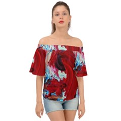 Point Of View-1-1 Off Shoulder Short Sleeve Top