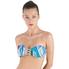 Marine On Balboa Island Twist Bandeau Bikini Top by bestdesignintheworld