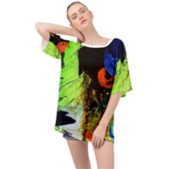 I Wonder 1 Oversized Chiffon Top by bestdesignintheworld