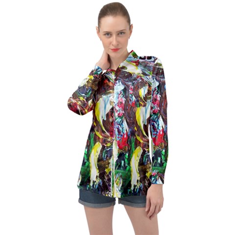 Eden Garden 12 Long Sleeve Satin Shirt by bestdesignintheworld