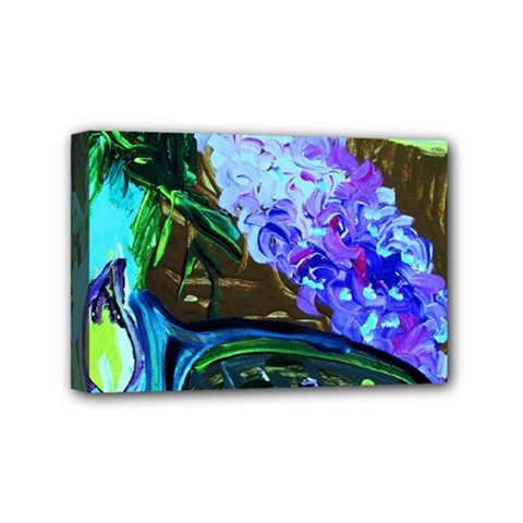 Lilac And Lillies 1 Mini Canvas 6  X 4  (stretched) by bestdesignintheworld