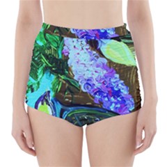 Lilac And Lillies 1 High-waisted Bikini Bottoms by bestdesignintheworld