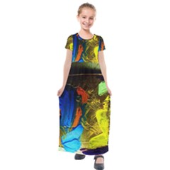 I Wonder 1 Kids  Short Sleeve Maxi Dress