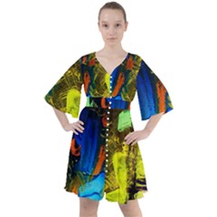 I Wonder 1 Boho Button Up Dress