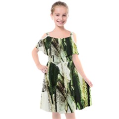 There Is No Promise Rain 4 Kids  Cut Out Shoulders Chiffon Dress