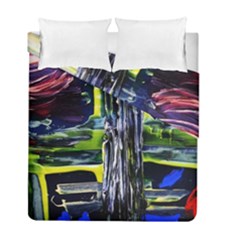 Between Two Moons 7 Duvet Cover Double Side (full/ Double Size) by bestdesignintheworld