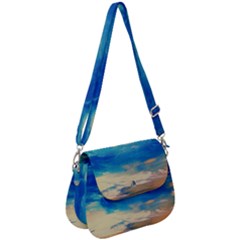 Skydiving 1 1 Saddle Handbag by bestdesignintheworld