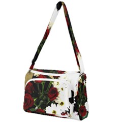 Roses 1 2 Front Pocket Crossbody Bag by bestdesignintheworld