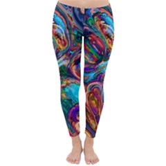 Seamless Abstract Colorful Tile Classic Winter Leggings