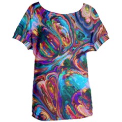 Seamless Abstract Colorful Tile Women s Oversized Tee by HermanTelo