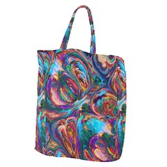 Seamless Abstract Colorful Tile Giant Grocery Tote