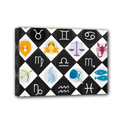 Zodiac Astrology Horoscope Mini Canvas 7  X 5  (stretched) by HermanTelo