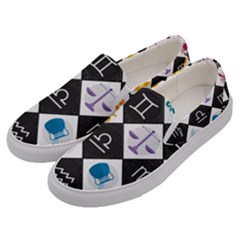 Zodiac Astrology Horoscope Men s Canvas Slip Ons by HermanTelo