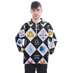 Zodiac Astrology Horoscope Men s Half Zip Pullover by HermanTelo