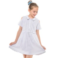 Pattern Background Monochrome Kids  Short Sleeve Shirt Dress