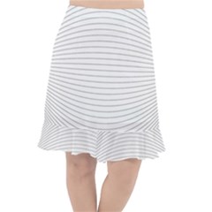Pattern Background Monochrome Fishtail Chiffon Skirt