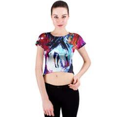 Funny House 1 1 Crew Neck Crop Top