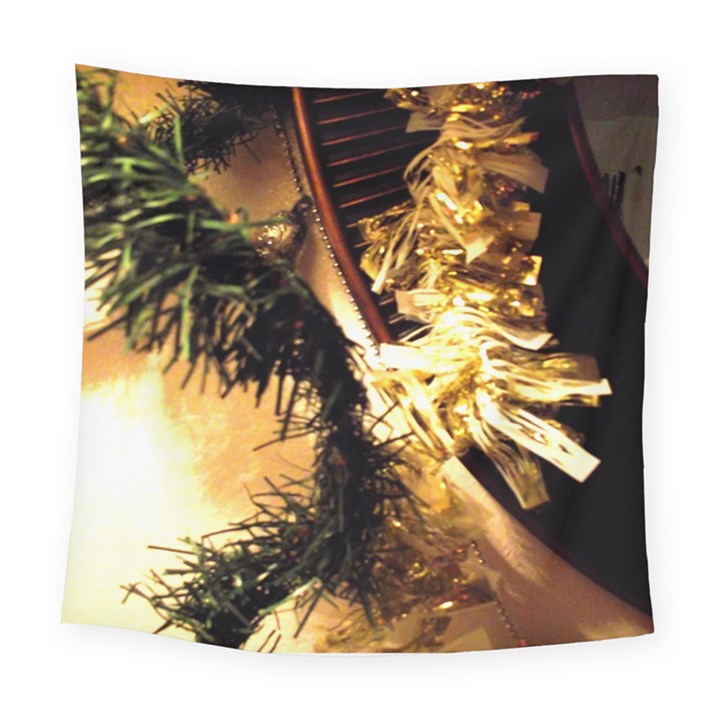 Christmas Tree  1 2 Square Tapestry (Large)