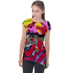Faberge Chicken 1 1 Cap Sleeve High Low Top