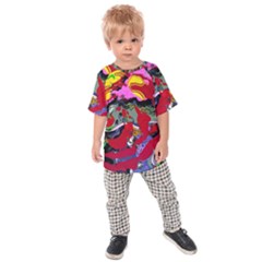 Faberge Chicken 1 1 Kids  Raglan Tee