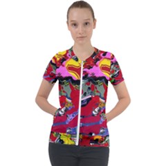 Faberge Chicken 1 1 Short Sleeve Zip Up Jacket