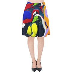 Japan Is So Close 1 1 Velvet High Waist Skirt by bestdesignintheworld
