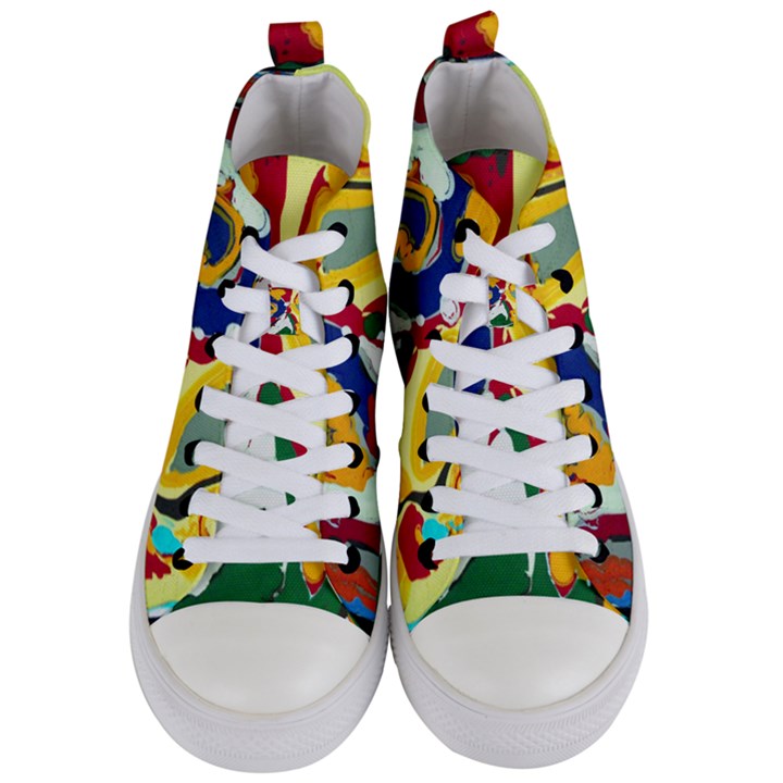 Africa As It Is 1 1 Women s Mid-Top Canvas Sneakers