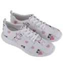Seamless Pattern Cute Cat With Little Heart Hearts Men s Lightweight Sports Shoes View3