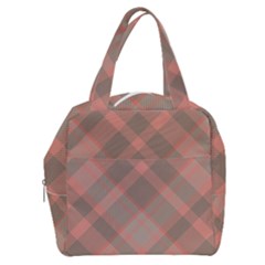 Tartan Scotland Seamless Plaid Pattern Vintage Check Color Square Geometric Texture Boxy Hand Bag by Wegoenart