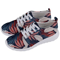 Fashionable Seamless Tropical Pattern With Bright Red Blue Flowers Men s Lightweight Sports Shoes